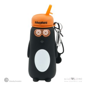 قمقمه سیلیکونی پنگوئن نارنجی اسکول فنزکد9333