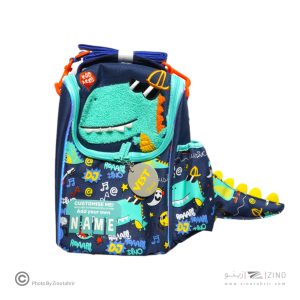 کیف ظرف غذا دوجداره با جای قمقمه وست دایناسور کد2083-1