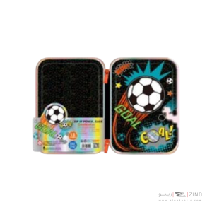 جامدادی تک زیپ هارد باکس وست  فوتبالی کدU2109A-3