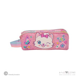 جامدادی دوزیپ وست دسته دار گربه کد2094-6