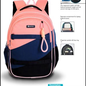 کوله پشتی طرحCANDY با پشتی طبی شوتای گلبهی کدG19-85