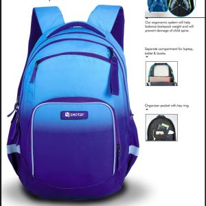 کوله پشتی طرحURBAN با پشتی طبی شوتای بنفش آبرنگی کدG13-V02