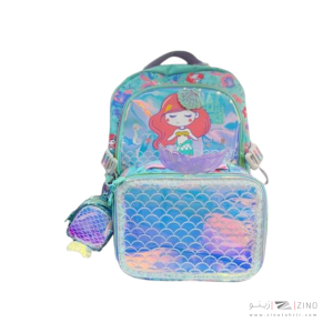 ست کوله پشتی به همراه ظرف غذا وست پری دریایی کدU2092-5