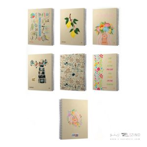 دفتر160برگ B5سیمی جلد کرافت میکرو کدF3