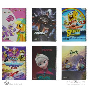 دفتر80برگ ایمان کد8502 سیمی طرح کارتونی