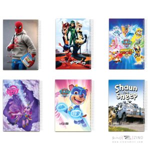 دفتر60برگ ایمان کد0103 جلدطلقی کارتونی(12عددی)