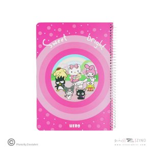 دفتر100برگ وزیری سیمی(حاشیه دار فانتزی) هیرو