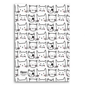 دفتر60برگ وزیری شومیزفانتزی الیپون کد220کارتن84عددی