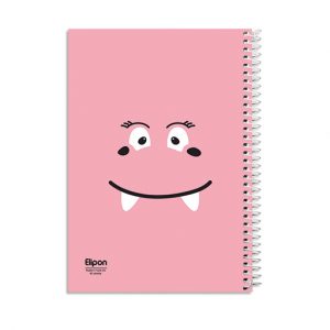 دفتر60برگ وزیری سیمی مجلدکلاسیک الیپون کد224کارتن 56