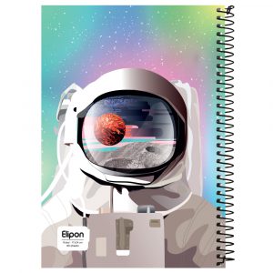 دفتر80برگ وزیری سیمی مجلدکلاسیک الیپون کد234کارتن 48