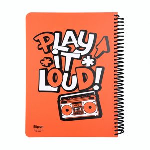 دفتر100برگ رحلی سیمی جلدطلق فانتزی الیپون کد813کارتن24عددی