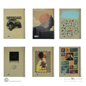 دفتر100برگ کد9510ایمان گلاسه طرح کرافت