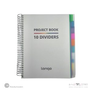 دفتر200برگ سیمی وزیری طلق طلق لانگو سری پروژه PROJECT BOOK