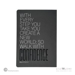 دفتر48برگ کاغذ مشکی وزیری (بی خط)ته چسب پیل سری نایت