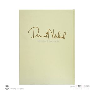 دفتر100برگ خطدارA4 ته دوخت جلدسخت طلاکوب/نقره برگ سری کیوت پالت کد70401