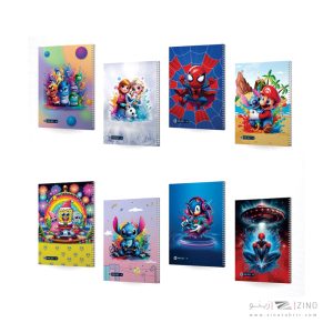 دفتر50برگ وزیری سیمی مجلد میکرو طرح دیزنی کدC49