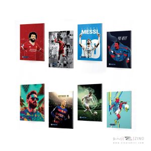 دفتر100برگ وزیری سیمی مجلد میکرو طرح ورزشی کدC65