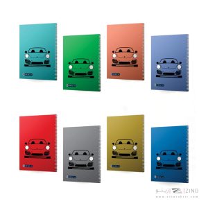 دفتر100برگ وزیری سیمی مجلد میکرو طرح ماشین کدC64