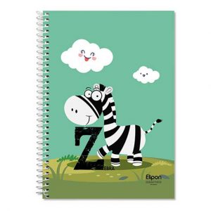 دفتر40برگ دوخط وزیری سیمی فانتزی الیپون کد290کارتن96عددی