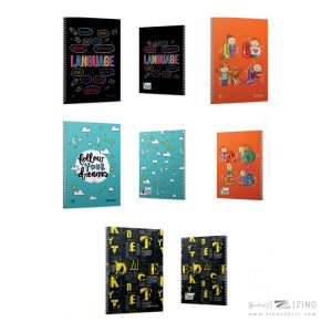 دفتر80برگ دوخط سیمی طلقی میکرو کدC30