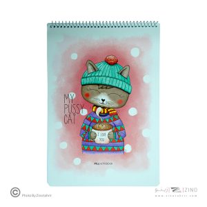 دفتر50برگ نقاشی رحلی سیم ازبالا ایندربرد پیل