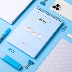 دفترنقاشی50برگA5 سیمی جلد سخت طلا کوب میو برگ سری فانتزی کد72312