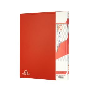 دفترکلاسوری 26حلقه قفل فلز(جلد طلقی بدون یدک) سوپربایند