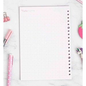 یدک دفتر کلاسوری 20حلقه نقطه ای برگ سری کیوت پالت کد74415