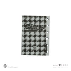 یدک دفتر کلاسوری20حلقه 100برگ خطدار برگ سری راندو کد74401