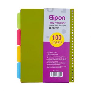 یدک کلاسور26حلقه 100 برگ 18*25 الیپون کد295کارتن50عددی