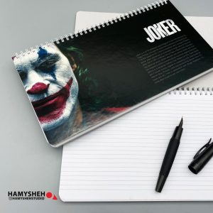 دفتریادداشت گلاسه جلد سخت جوکر31* 17همیشه