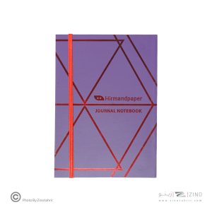 دفتریادداشت13*19جلد شومیز ته چسب کشدار هیرمندپیپر سری متالایز