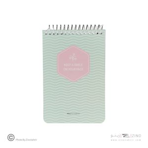 دفتریادداشت 100برگ 10*15سیم ازبالا پیل