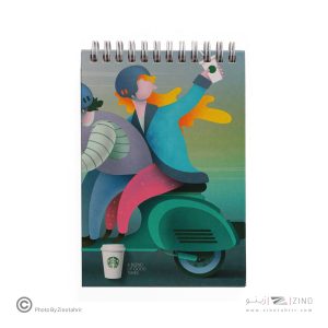 دفتریادداشت پالتویی جلد سخت فنردوبل ازبالا همیشه سری استارباکس