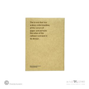 دفتریادداشت پالتویی کاغذ کرافت(بی خط)سایز16*11 همین سریI AM PAPER