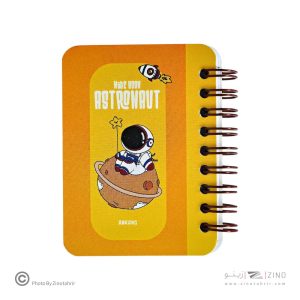 دفتریادداشت80برگ7*10 سیم ازبغل آبرنگ کدA043