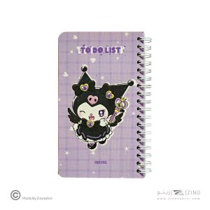 تودولیست100برگ17*10سیم از بغل فانتزی(طرح کرومی) آبرنگ کدA035