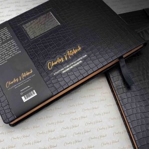 دفتر Charlsرحلی ترمو طلاکوب عمودی همیشه