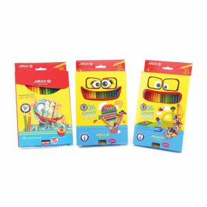 مدادرنگی36رنگ جعبه مقوایی آریا کد3018ـ 3099*80عدد*