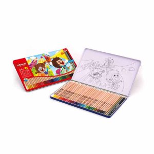 مدادرنگی3+36رنگ جعبه فلزی آریا کد3023ـ3096*40عدد*