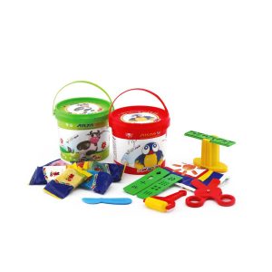 خمیرسطلی پلمپ دار6رنگ آریا کد 1059*48عدد*