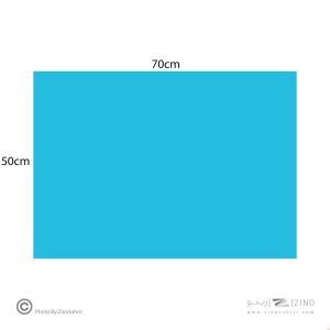 فوم برد5میل آبی روشن70*50