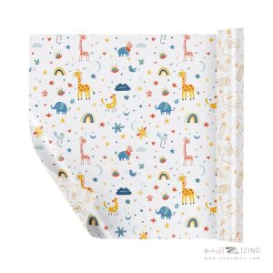 کاغذ کادو دورو ایمان طرح کودکانه یووی2 کد0338