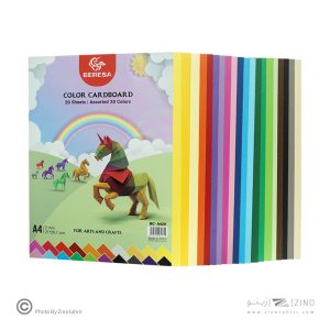 مقوا (180گرم)A4 بسته20رنگ100برگی برسا کدBC-A420