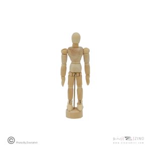 فیگورآدمک14سانت چوبی(جعبه طلقی)پارس آرتیست اعلا