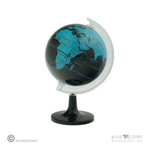 کره جغرافیایی سایز14 پایه کلاسیک آبی پرشین لاتین ایده