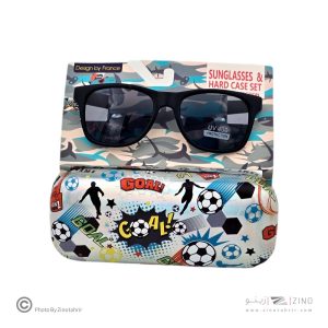 عینک آفتابی یووی400 با کیف وست فوتبالی کدU2075-9