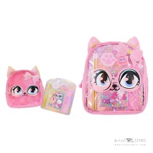 ست لوازم التحریر همراه با کیف وست گربه کد2090-2