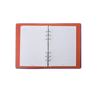 دفترکلاسوری 6حلقه 100برگ قفل فلزجلدسخت ایده