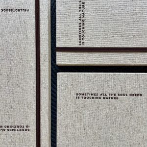 دفترنیچر22*14پیل جلدسخت دوختی جلدپارچه ای